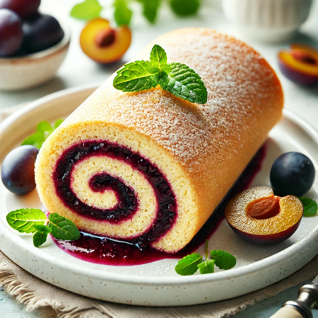 Fit Rolada Fit recept: rolada s slivovo marmelado - OP zdravo